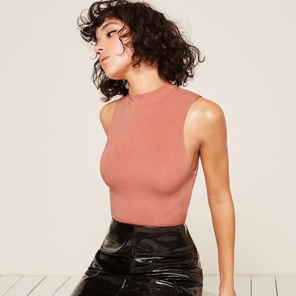 Reformation Peony Top in Blush NWT